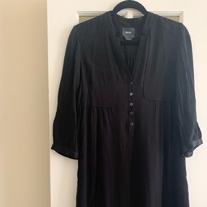 Black Three Qtr Length Sleeve Dress - Maeve